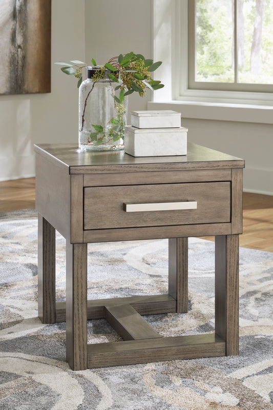 RENTAL- Loyaska Rectangular End Table