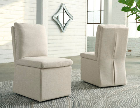 RENTAL - Krystanza Dining Chair (Oatmeal)