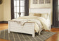 Willowton  Panel Bed With Mirrored Dresser, Chest And 2 Nightstands