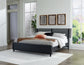 Danziar Queen Panel Bed with Mirrored Dresser, Chest and 2 Nightstands