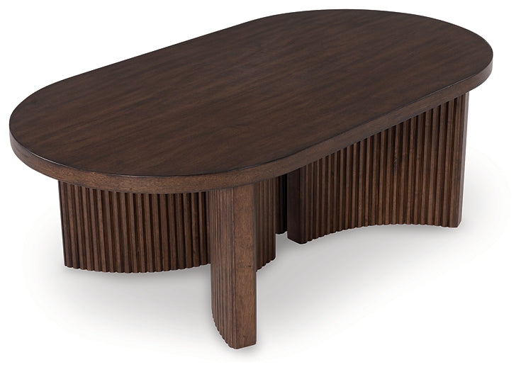 Ashley Express - Korestone Oval Cocktail Table