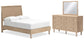 Cielden Full Panel Bed with Mirrored Dresser