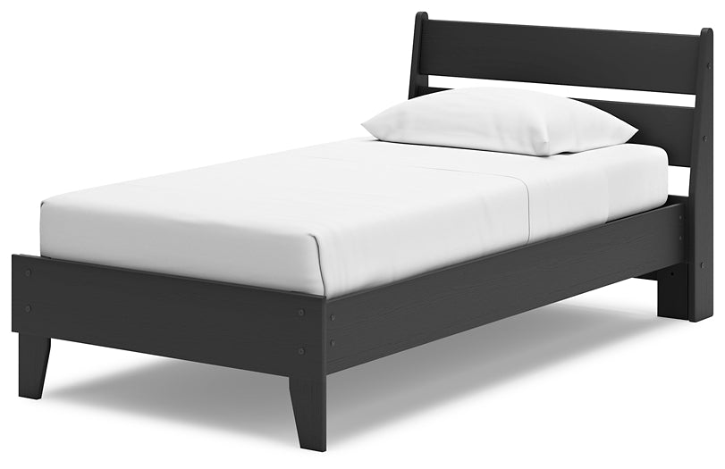 Ashley Express - Socalle Twin Panel Platform Bed with Nightstand