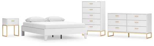 Ashley Express - Socalle Queen Platform Bed with Dresser, Chest and Nightstand