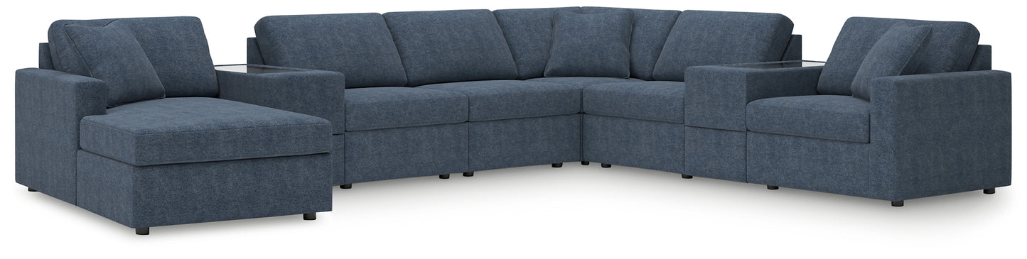 Modmax 8-Piece Sectional with Chaise and Storage Consoles