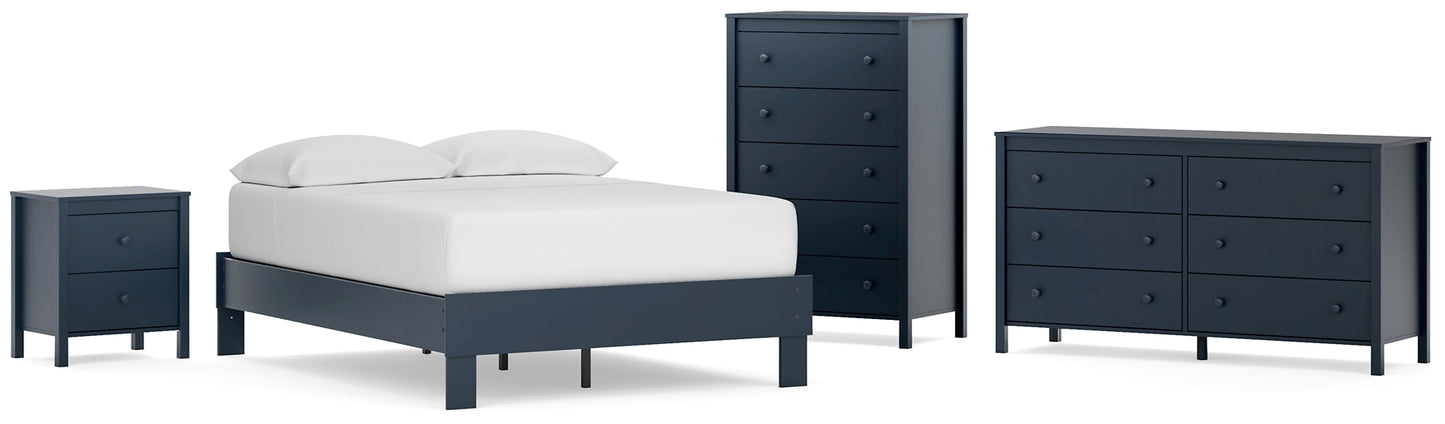 Ashley Express - Simmenfort Full Platform Bed with Dresser, Chest and Nightstand