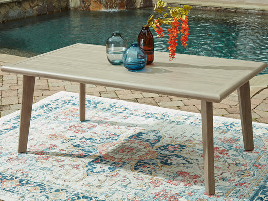 Cliff Trails RECT Dining Table w/UMB OPT