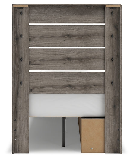 Graystorm  Panel Storage Bed