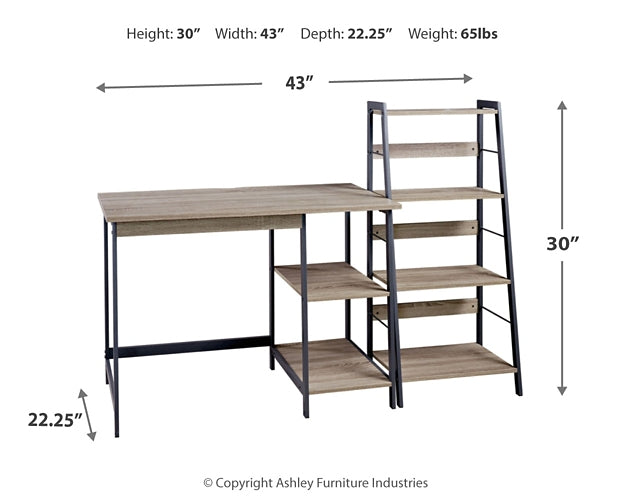 Ashley Express - Soho Home Office Desk and Shelf