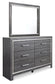 Lodanna Full Panel Bed with Mirrored Dresser, Chest and 2 Nightstands