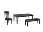 Haddigan Dining Table and 4 Chairs and Bench