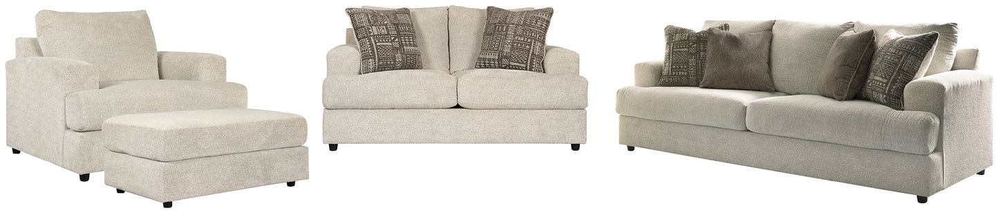 Soletren Sofa, Loveseat, Chair and Ottoman