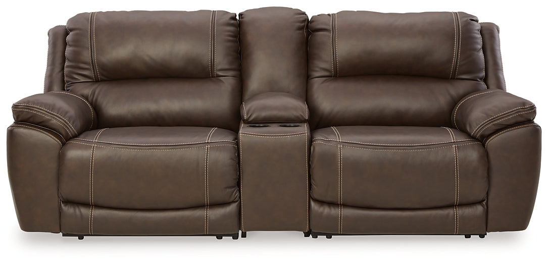 Dunleith 3-Piece Power Reclining Loveseat with Console