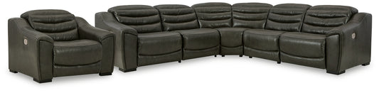 Center Line 5-Piece Sectional with Recliner