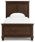 Danabrin Twin Panel Bed with Mirrored Dresser, Chest and 2 Nightstands