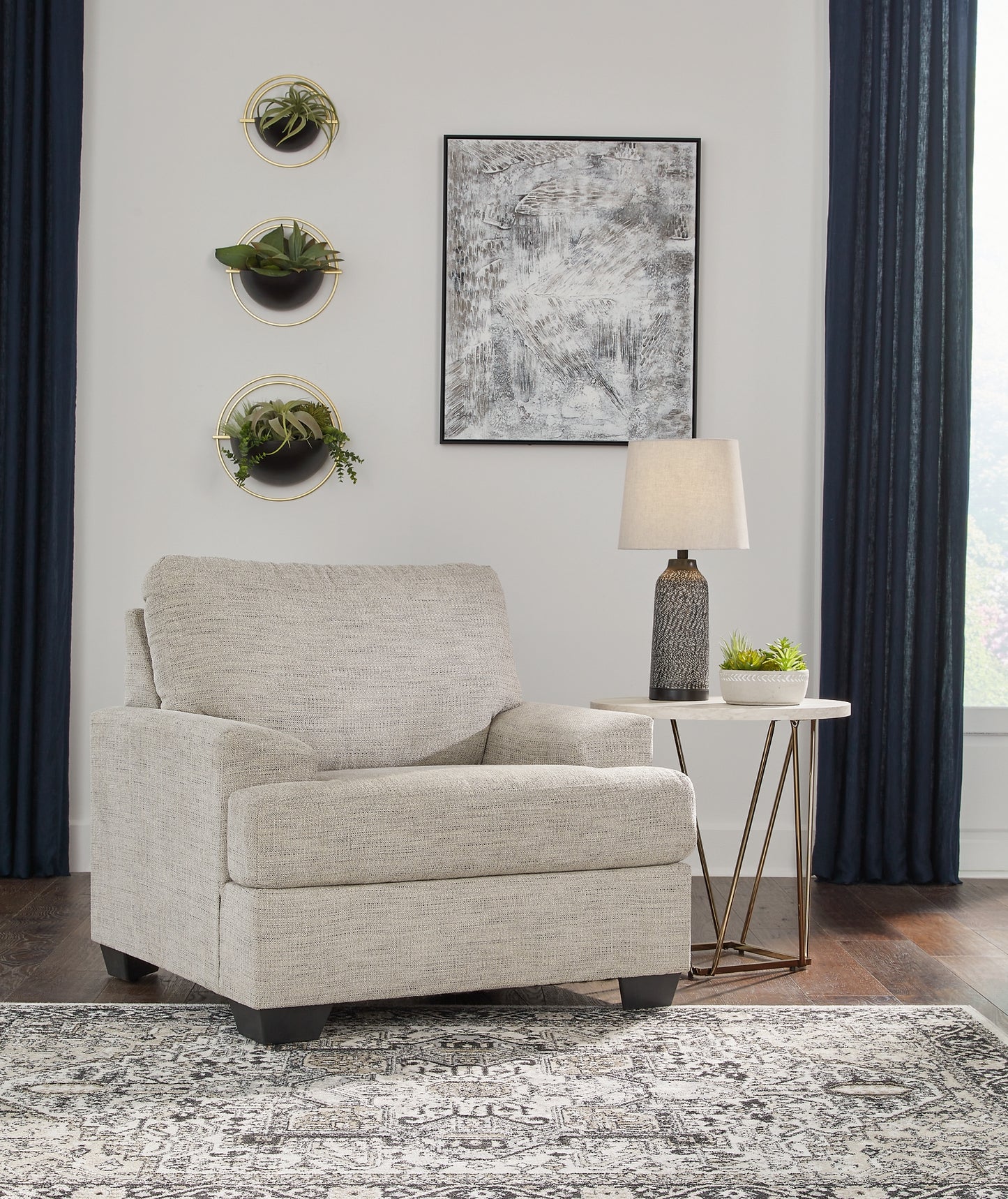 Vayda Chair and Ottoman