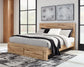 Hyanna King Panel Storage Bed with Mirrored Dresser