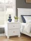 Fortman Twin Panel Bed with Mirrored Dresser, Chest and Nightstand